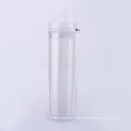 450 ml recycling clear plastic water bottle with straw for wedding and party